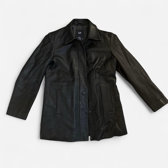 90s Gap Leather Jacket - Picture 3 of 6